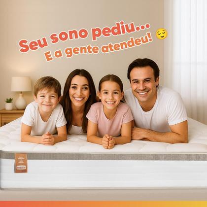 Imagem de Cama Box Baú Queen Colchão com Molas Ensacadas Real 158x198x71cm CBP