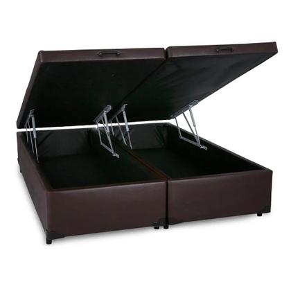 Imagem de Cama Box Baú Queen + Colchão de Molas Ensacadas - Soberano - Luflex 158x198x23