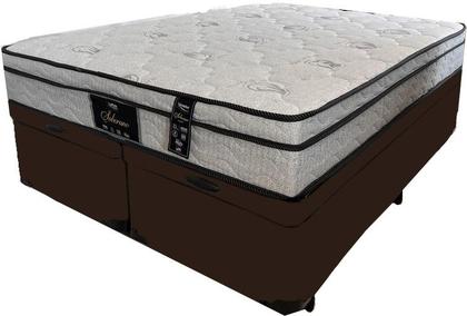 Imagem de Cama Box Baú Queen + Colchão de Molas Ensacadas - Soberano - Luflex 158x198x23