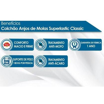 Imagem de Cama Box Baú Queen: Colchão Molas Ensacadas D Angelis Anjos Superlastic Classic + Base CRC Suede Brown (158x198)