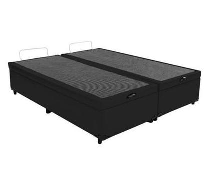 Imagem de Cama Box Baú Queen + Colchão Ortobom Iso 1.0.0 D33 58x158x198