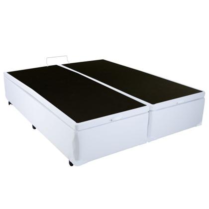 Imagem de cama box baú queen mais colchão de mola ensacada individual queen 26x198x158