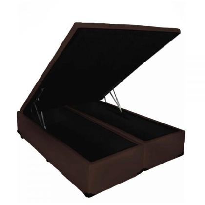 Imagem de cama box baú queen mais colchão de mola ensacada individual queen 26x198x158