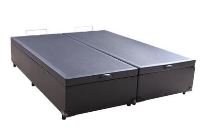 Imagem de cama box baú queen mais colchão de mola ensacada individual queen 26x198x158