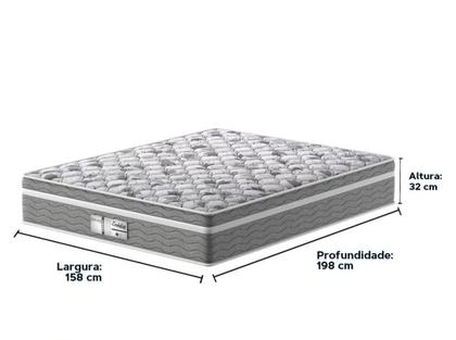 Imagem de Cama Box Baú Queen Marrom Com Colchão Evolution Molas Da Probel