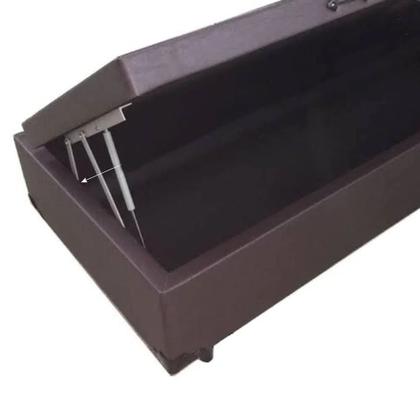 Imagem de Cama Box Baú Solteiro 88 - Bello Box Tecido Sintético Marrom