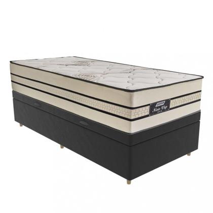 Imagem de Cama Box Baú Solteiro 88cm Molas Ensacadas New Vip Gazin JSW