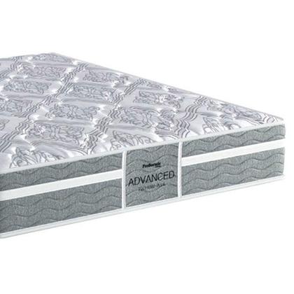 Imagem de Cama Box Baú Solteiro: Colchão Anatômico Probel D28 / EP Firmepedic ProDormir Advanced Tech1000 Plus + Base CRC Suede Gray(88x188)