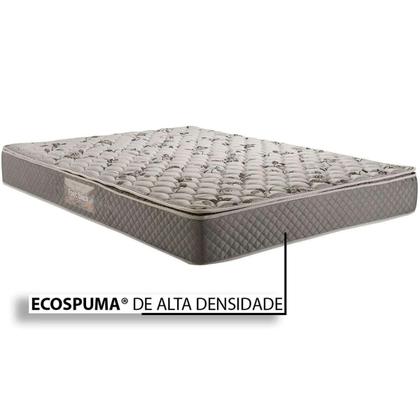 Imagem de Cama Box Baú Solteiro: Colchão Espuma Herval AG65 Fort Black Firme Pillow Top + Base CRC Courano Black(88x188)