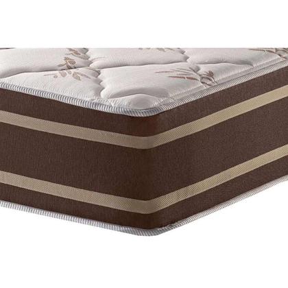 Imagem de Cama Box Baú Solteiro: Colchão Molas Ensacadas D Angelis Anjos Duo Sono + Base CRC Suede Brown (88x188)