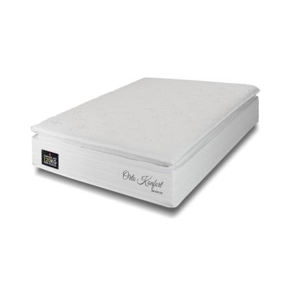 Imagem de Cama Box Baú Solteiro Hellen Orto Konfort Espuma D33 Pillow Top 88x188x60cm