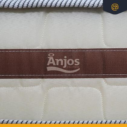 Imagem de Cama Box Baú Solteiro King Branco + Colchão De Molas Ensacadas - Anjos - Classic - 78x188x59cm