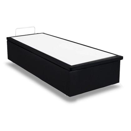 Imagem de Cama Box Baú Universal Queen Suede Nero Black (158x198x35) - Ortobom