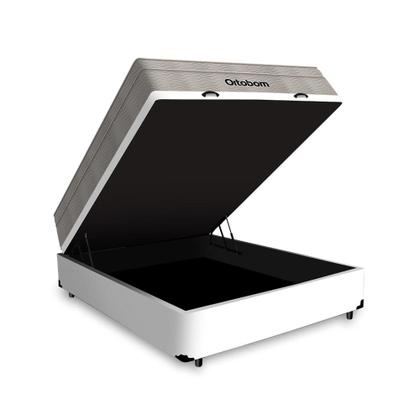 Imagem de Cama Box Baú Viúva + Colchão de Molas Ensacadas Ortobom AirTech SpringPocket 128cm