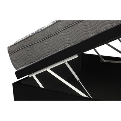 Imagem de Cama Box Baú Viúva + Colchão De Molas Ensacadas Ortobom ISO SuperPocket 128cm