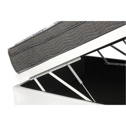 Imagem de Cama Box Baú Viúva + Colchão De Molas Ensacadas Ortobom ISO SuperPocket 128cm
