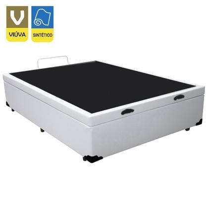 Imagem de Cama Box Baú Viúva SerenePrime Sintético Branco 128x188x44