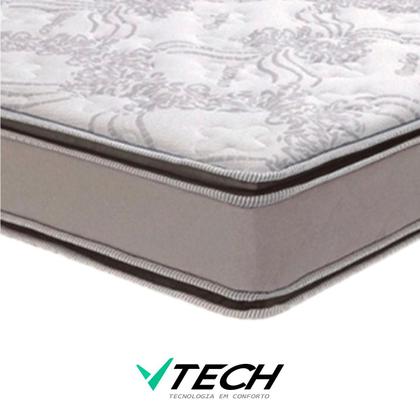 Imagem de Cama Box Baú Viúvo Marrom e Colchão Four Season Molas V-Tech