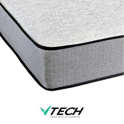 Imagem de Cama Box Baú Viúvo Preto e Colchão Orthopedic D33 V-Tech