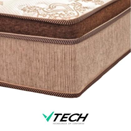 Imagem de Cama Box Baú Viúvo Preto e Colchão Victory Molas V-Tech