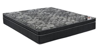 Imagem de Cama Box Bipartido Casal + Colchão Ortobom Molas Iso Nanolastic Black 65x138x188