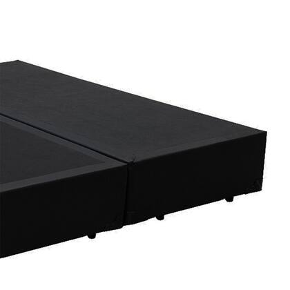 Imagem de Cama Box Blindado King Bipartido King Design Sintético Preto 193x203x40