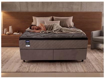 Cama Box (Box + Colchão) Queen Gazin de Molas - Ensacadas 52cm de