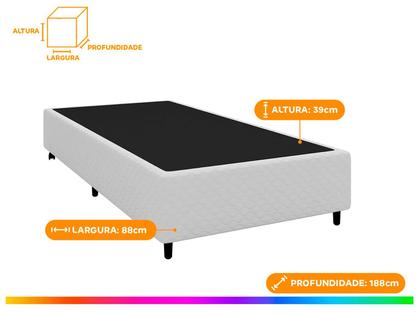 Imagem de Cama Box (Box + Colchão) Solteiro Gazin de Mola