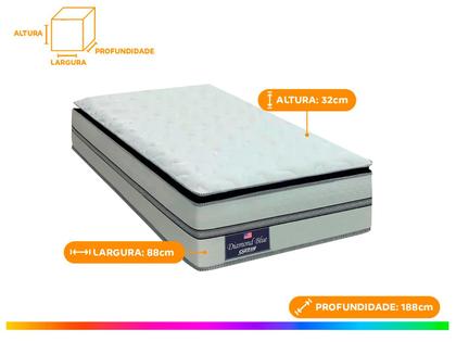 Imagem de Cama Box (Box + Colchão) Solteiro Gazin de Mola