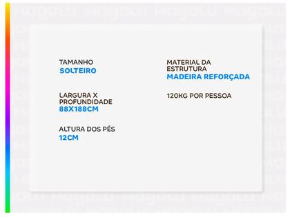 Imagem de Cama Box (Box + Colchão) Solteiro Prorelax 