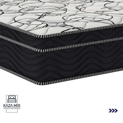 Imagem de Cama Box Branco e Colchão Airtech 150 Espuma D45 Casal Ortobom