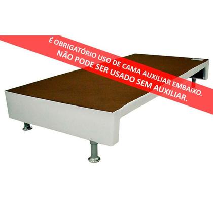 Imagem de Cama Box c/Auxiliar Casal: Colchão Espuma Paropas D33 Confort Ultra Firme + Base CRC Courano White(138x188)