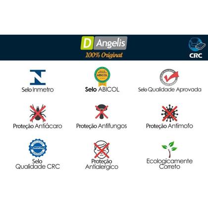 Imagem de Cama Box c/Auxiliar Solteiro: Colchão Anjos Superlastic King Best Clean 28 + Base CRC Courano Branco(88x188)