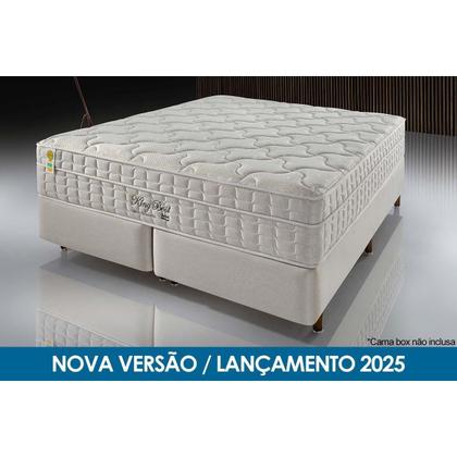Imagem de Cama Box c/Auxiliar Solteiro: Colchão Anjos Superlastic King Best Clean 28 + Base CRC Courano Branco(88x188)