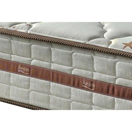 Imagem de Cama Box c/ Auxiliar Solteiro: Colchão D Angelis Anjos Conjunto 3 em 1 ( Box + Courano Branco Ortobom) + ( Anjos Pocket Classic 22cm) (88x188)
