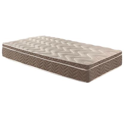 Imagem de Cama Box c/Auxiliar Solteiro: Colchão Espuma Paropas D33 Confort Ultra Firme + Tricama Base CRC Rústico White(88x188)