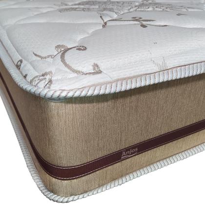 Imagem de Cama Box + Cabeceira Cassis e Colchão Solteiro - Anjos - Classic Mola Ensacada - 88x188x57cm Preto