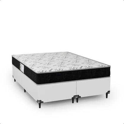 Imagem de Cama Box Casal Bipartido + Colchão D33 One Face - 56x138x188cm - Várias Cores