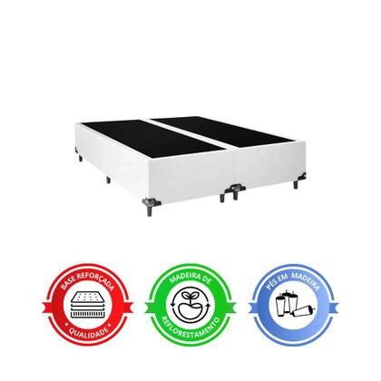Imagem de Cama Box Casal Bipartido + Colchão D33 One Face - 56x138x188cm - Várias Cores