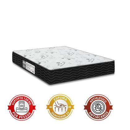 Imagem de Cama Box Casal Bipartido + Colchão D33 One Face - 56x138x188cm - Várias Cores