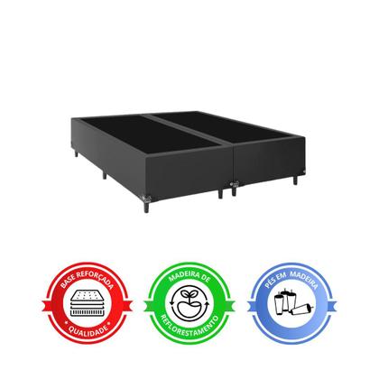 Imagem de Cama Box Casal Bipartido + Colchão D33 One Face - 56x138x188cm - Várias Cores