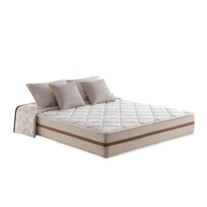 Imagem de Cama Box Casal Bipartido Tecido Marrom com Colchão Pillow Angel Molas Ensacadas 62x138x188