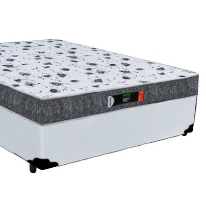 Imagem de Cama Box Casal + Colchão Casal Ortopédico Resistente Pró D28 Prime Colchões 48x138x188
