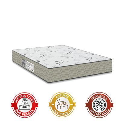 Imagem de Cama Box Casal + Colchão D33 One Face - 56x138x188cm - Suede Bege