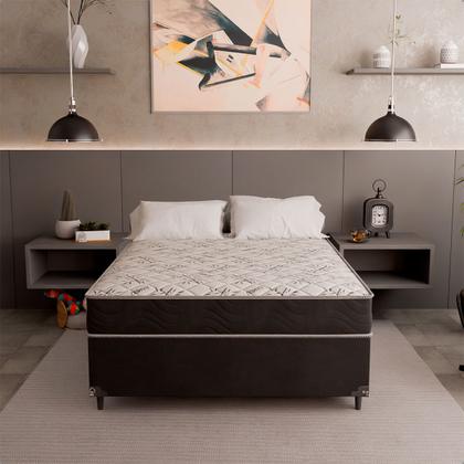 Imagem de Cama Box Casal + Colchão D33 One Face - 56x138x188cm - Várias Cores