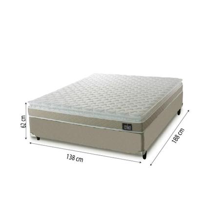 Imagem de Cama Box Casal Colchão D45 Pillow Top Hellen 138x188
