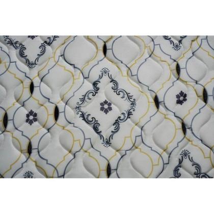 Imagem de Cama Box Casal: Colchão Espuma Ortobom D45/EP Fort Tech ISO 150 + Base CRC Courano White(138x188)