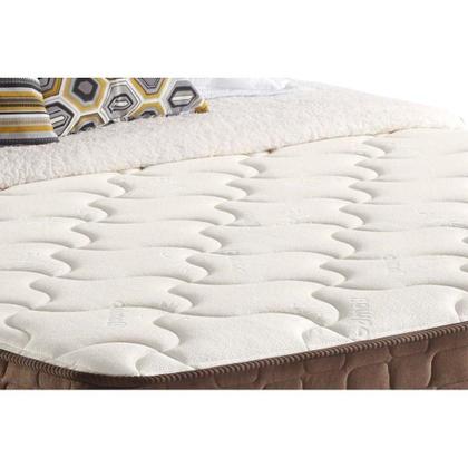 Imagem de Cama Box Casal: Colchão Molas Anjos Superlastic King Best + Base Courano Brown(138x188)