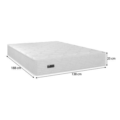 Imagem de CAMA BOX CASAL + COLCHÃO MOLAS ENSACADAS ATTRACTIVE UMAFLEX (138x188x63CM) BRANCO