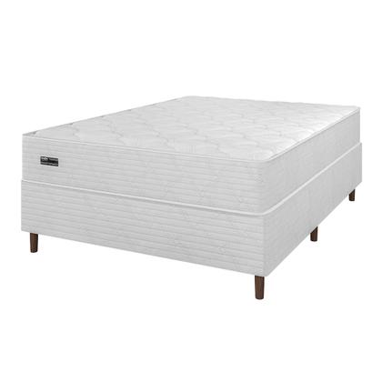 Imagem de CAMA BOX CASAL + COLCHÃO MOLAS ENSACADAS ATTRACTIVE UMAFLEX (138x188x63CM) BRANCO